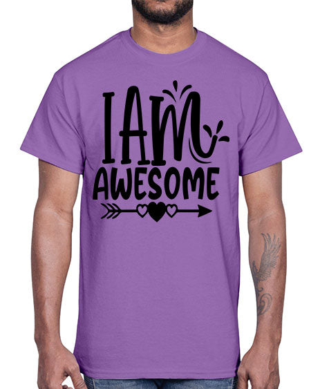 i am awesome Style 19#- autism- Cotton Tee