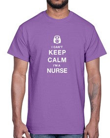 i can t keep calm nurse 870#- nurse- Cotton Tee