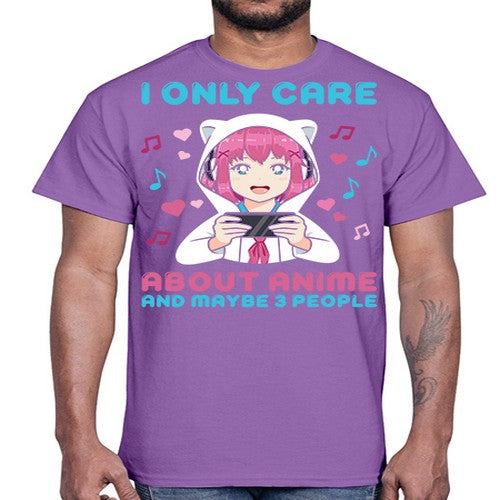 i only care about anime and maybe people234#- anime- Cotton Tee