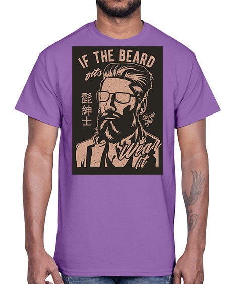 if the beard fits wear it cs 151#- bears - animals- Cotton Tee