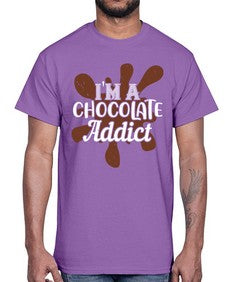 im a chocolate addict 272#- chocolate- Cotton Tee
