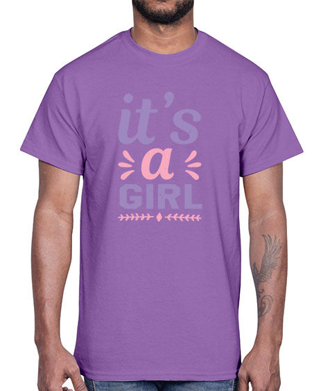 its a girl Style 132#- baby shower- Cotton Tee