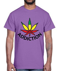 jamacian cannabis 685#- marijuana- Cotton Tee
