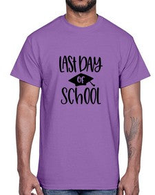 last day of school 451#- general school- Cotton Tee