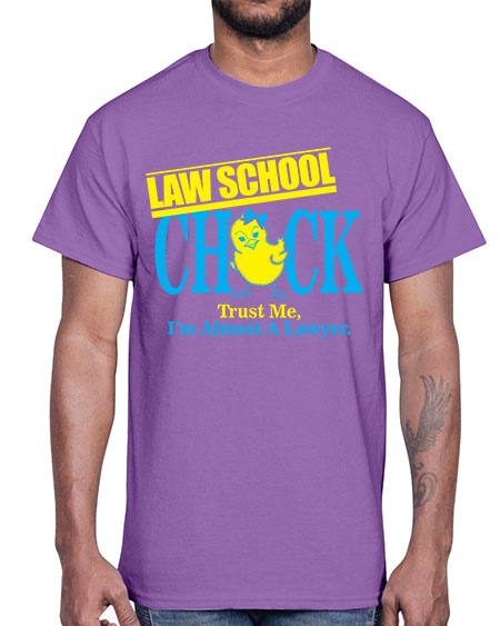 law school chick copy 1037#- lawyer- Cotton Tee