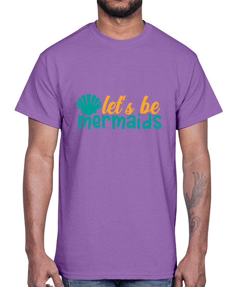 lets be mermaids Style 93#- summer- Cotton Tee