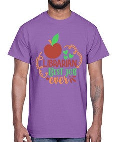 librarian best job ever 473#- librarian- Cotton Tee