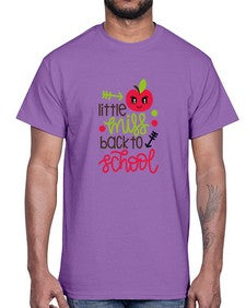little miss back to school 477#- general school- Cotton Tee