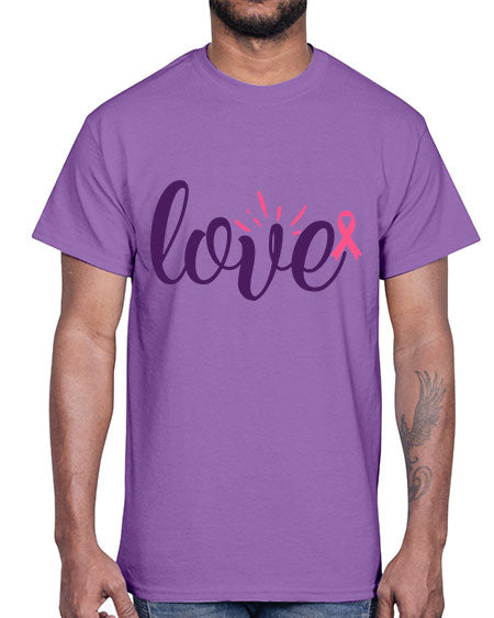 love Style 7#- breast cancer- Cotton Tee