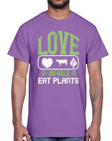 love animals eat plants 321#- vegan- Cotton Tee