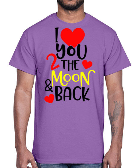 lovemoonback 3#- moon- Cotton Tee