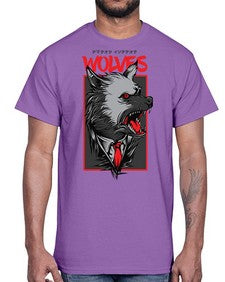 mafia wolves 753#- art pop art- Cotton Tee
