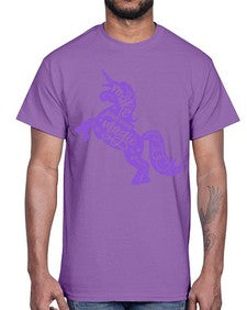 make your own magic colored 283#- unicorn- Cotton Tee