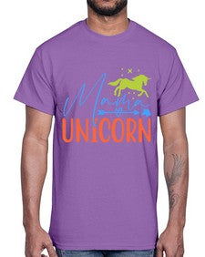mama unicorn 297#- unicorn- Cotton Tee