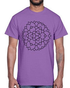 mandala 798#- mandala- Cotton Tee