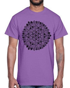 mandala 799#- mandala- Cotton Tee