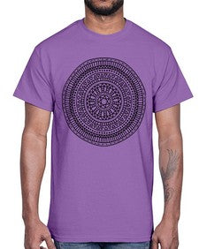 mandala 807#- mandala- Cotton Tee