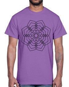 mandala 828#- mandala- Cotton Tee