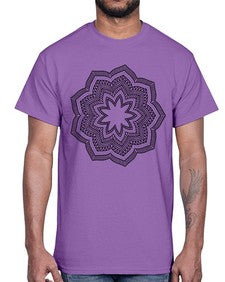 mandala 834#- mandala- Cotton Tee