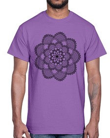 mandala 835#- mandala- Cotton Tee