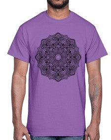 mandala 839#- mandala- Cotton Tee