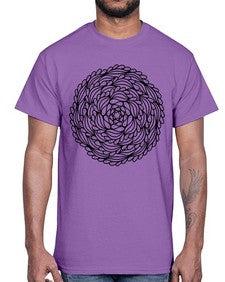 mandala 900#- mandala- Cotton Tee