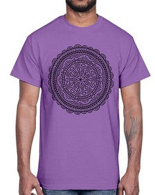 mandala 905#- mandala- Cotton Tee