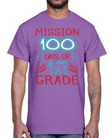 mission one hundred days of first grade 533#- first grade- Cotton Tee