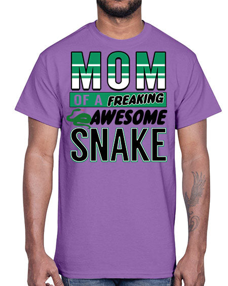 mom of a freaking awesome snake- snake- Cotton Tee