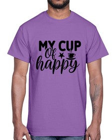 my cup of happy 1420#- tea- Cotton Tee