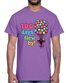 one hundred Day of School 563#- one hundred days- Cotton Tee