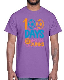 one hundred days of slam dunks 576#- one hundred days- Cotton Tee