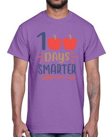 one hundred days smarterrr 582#- one hundred days- Cotton Tee