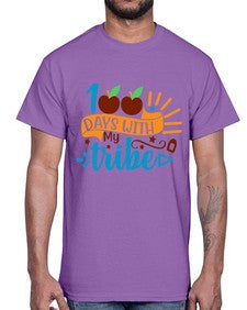 one hundred days with my tribe 588#- one hundred days- Cotton Tee