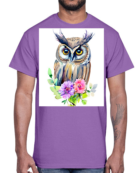owl 11#- owl- Cotton Tee