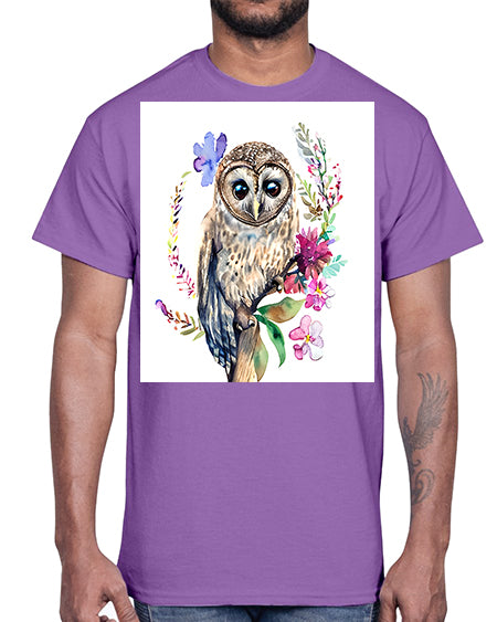 owl 12#- owl- Cotton Tee