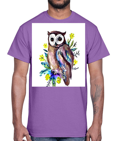 owl 14#- owl- Cotton Tee