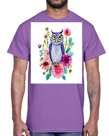 owl 25#- owl- Cotton Tee
