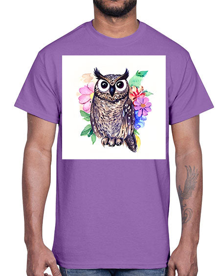 owl 3#- owl- Cotton Tee