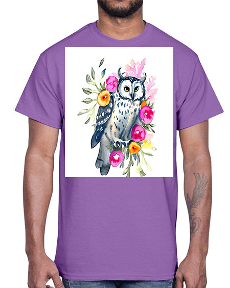 owl 8#- owl- Cotton Tee
