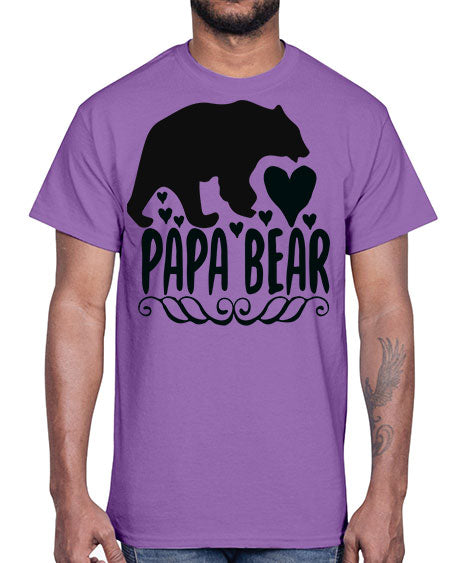 papa bear 203#- bears - animals- Cotton Tee