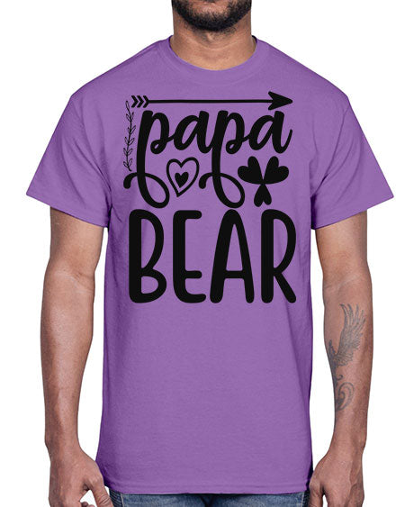 papa bear 209#- bears - animals- Cotton Tee