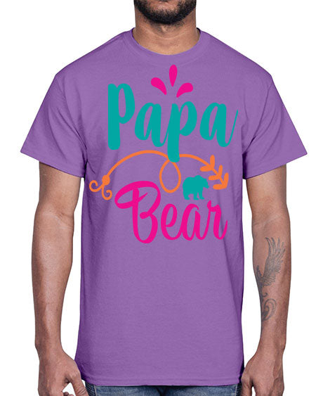papa bear 213#- bears - animals- Cotton Tee
