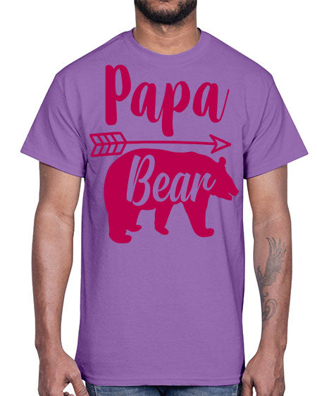 papa bear 217#- bears - animals- Cotton Tee