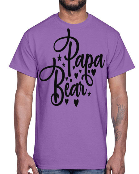 papa bear 219#- bears - animals- Cotton Tee