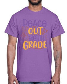 peace out eighth grade 616#- eighth grade- Cotton Tee