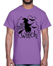 percent that witch 55#- witch- Cotton Tee