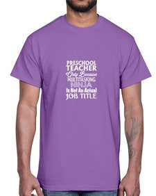preschool teacher only 694#- teacher- Cotton Tee