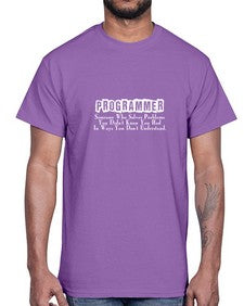 programmer some one who 1#- computer- Cotton Tee