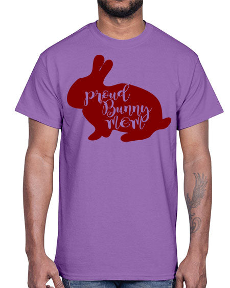 proud bunny mom- rabbit- Cotton Tee